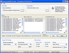 Background MP3 Encoder Screenshot 2